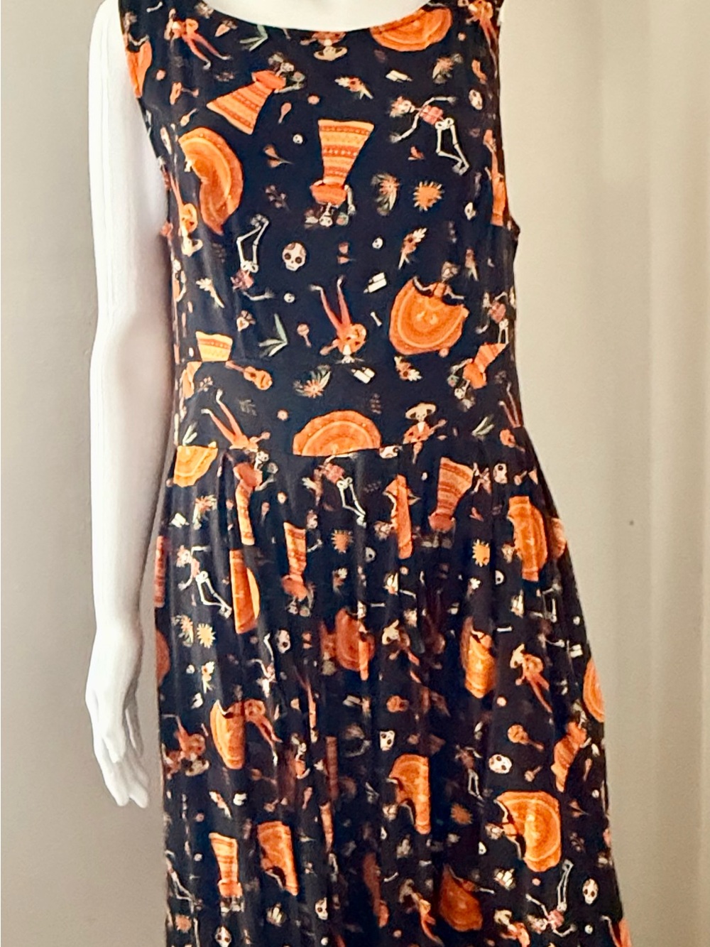 ModCloth Day of the Dead Halloween Dress – Size XL